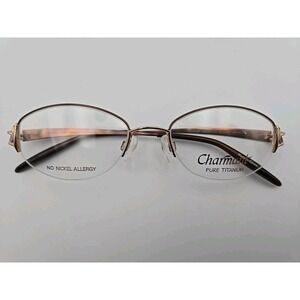 Charmant Titanium Perfection CH8297 DO 50-18-135 Half Rim Eyeglasses Frames Only